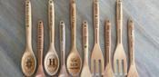 $5 for One Personalized Decorative Wooden Spoon or Fork OR $10 for TWO OR $20 for FOUR - 5 Beautiful Designs! (80% Off)