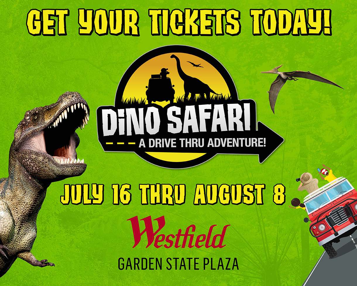 Deal Off Dino Safari Drive Thru Westfield Garden State Plaza Certifikid