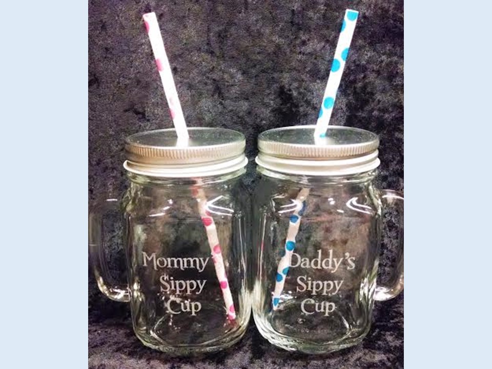 Mason Jar - Design: M2 - Everything Etched